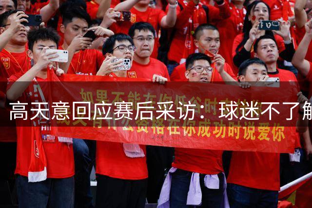 高天意回应赛后采访：球迷不了解情况，但我们深知米内罗的不易